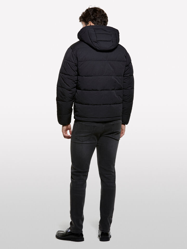 Μπουφάν γκρι σκούρο με επένδυση - μπουφάν φουσκωτά και μπουφάν με επένδυση ανδρικά - Σκουρο Γκρι | Sisley image number 2